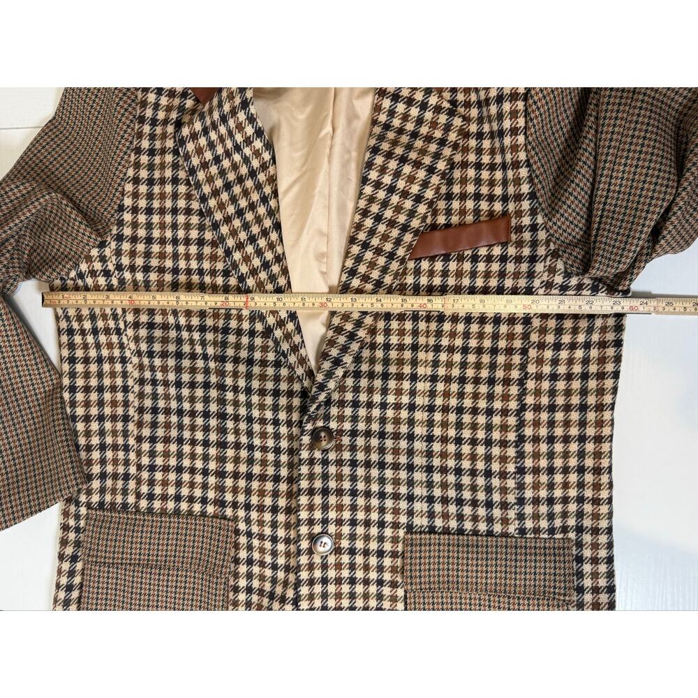 Steve Madden Carolina Oversized Blazer, Brown Plaid, NWT - Picture 9 of 14